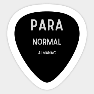 paranormal GUITAR PICK Sticker